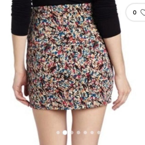 BCBGeneration Pull On Mini Skirt Multicolour Abstract Pattern - Picture 2 of 10